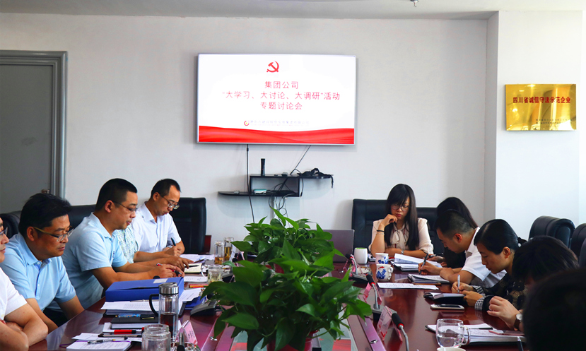集團(tuán)公司黨委組織召開“大學(xué)習(xí)、大討論、大調(diào)研”專題討論會